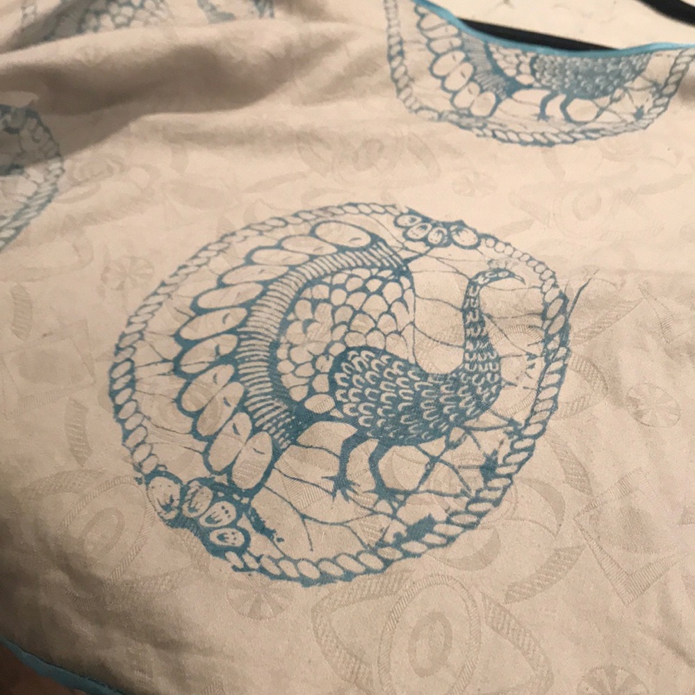 Vintage Peacock Cape/Poncho